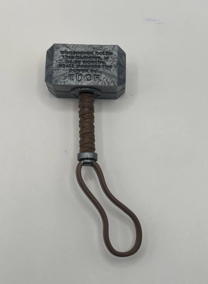 Marvel Legends Series Ossidiana Argento Surfer Mjolnir Martello Foraggio Scala 1/12