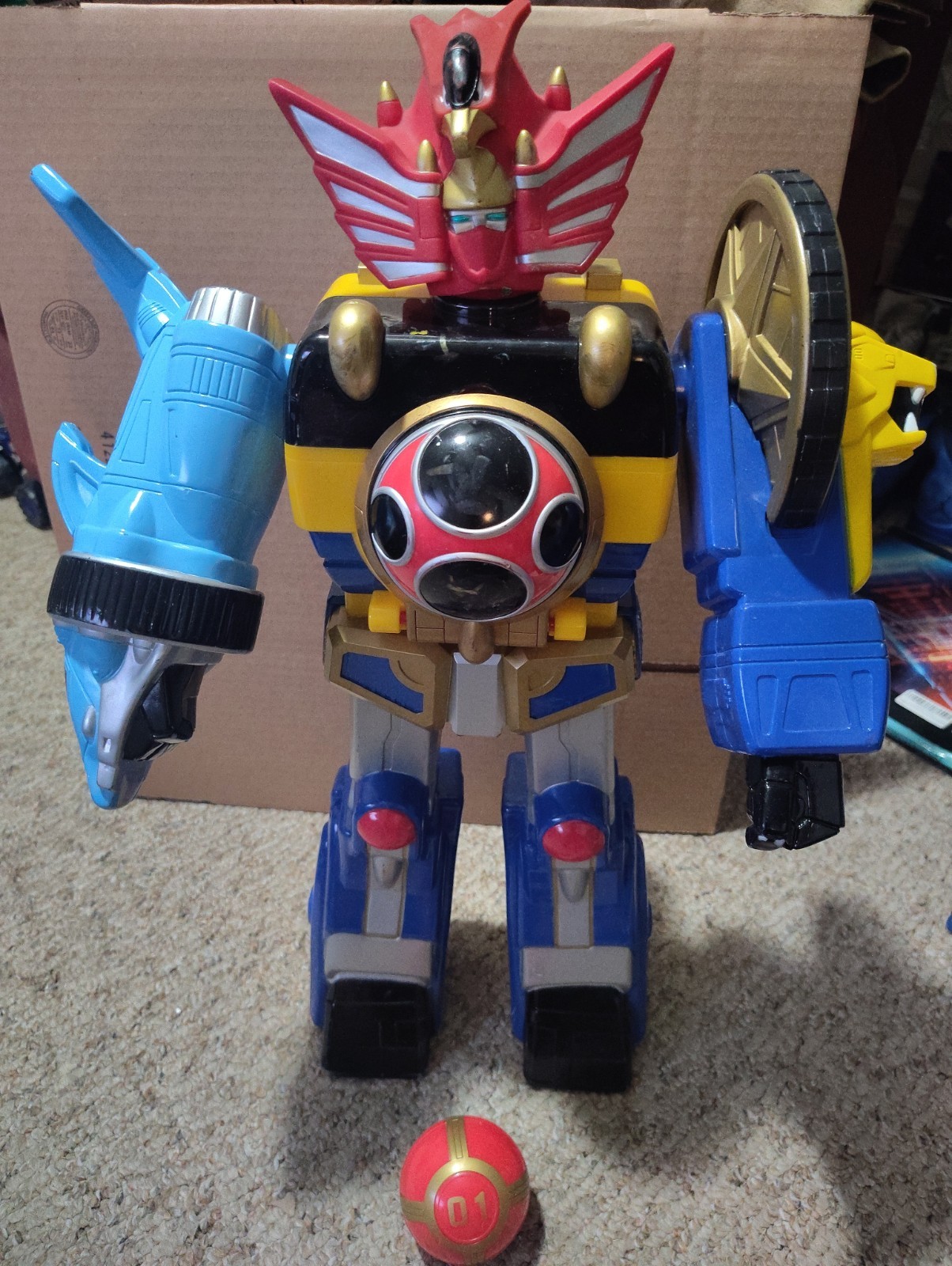 Bandai Power Rangers Ninja Storm Jumbo Megazord Vintage 2002 - 24" 