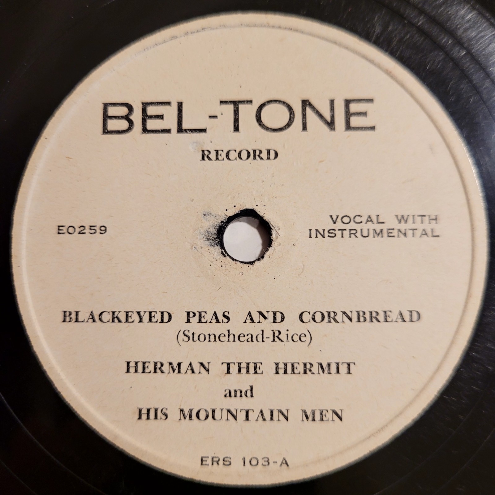 HEAR👂Herman The Hermit Blackeyed Peas And Cornbread Hillbilly Bel-Tone WL 78