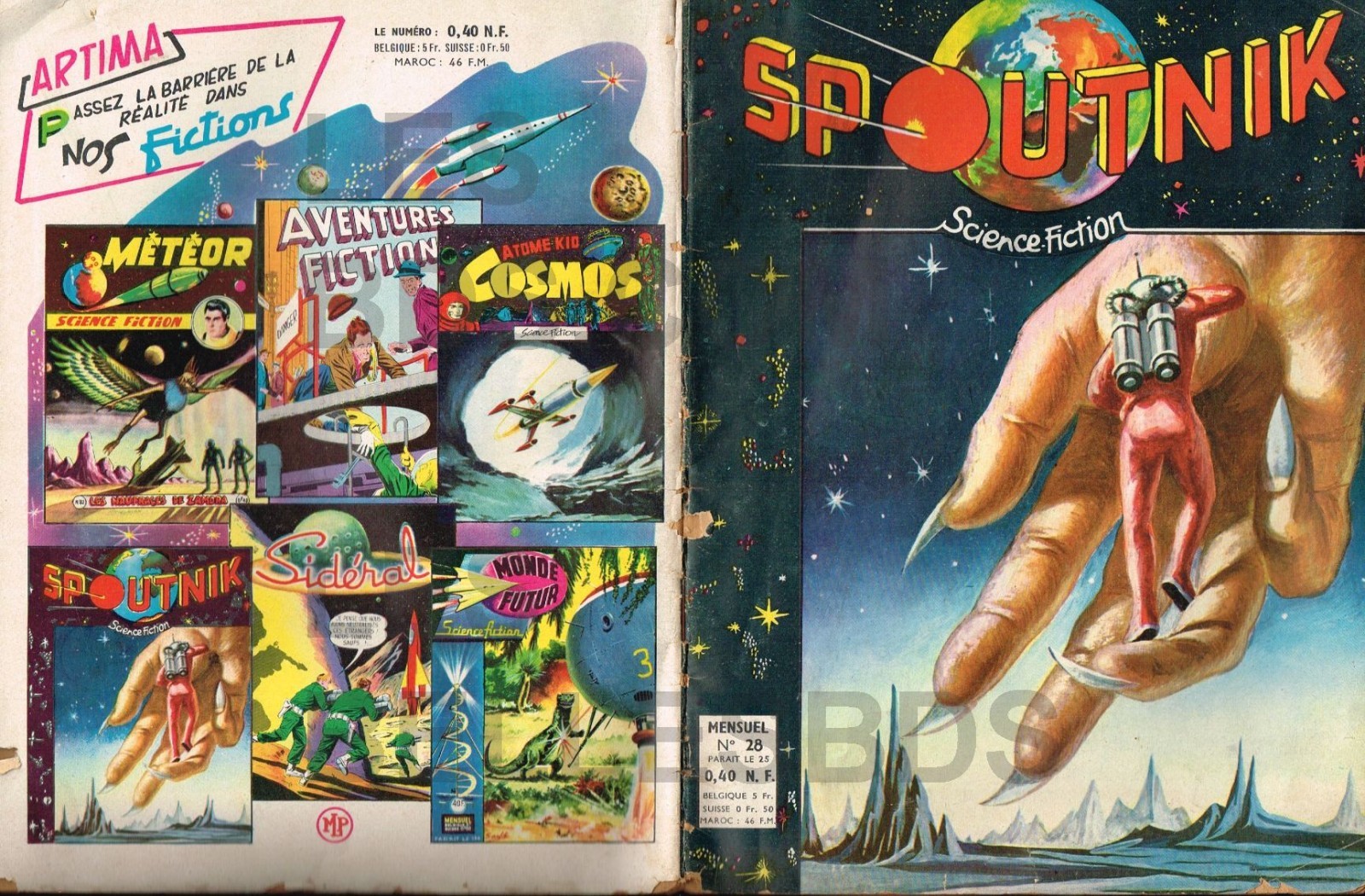 SPOUTNIK numéro 28   ARTIMA 1960  TBE