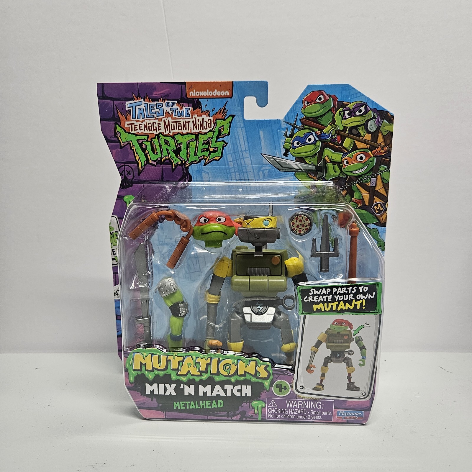 Playmates TMNT Metalhead Action Figure Unisex OS Multi Mutazioni Mix N Match