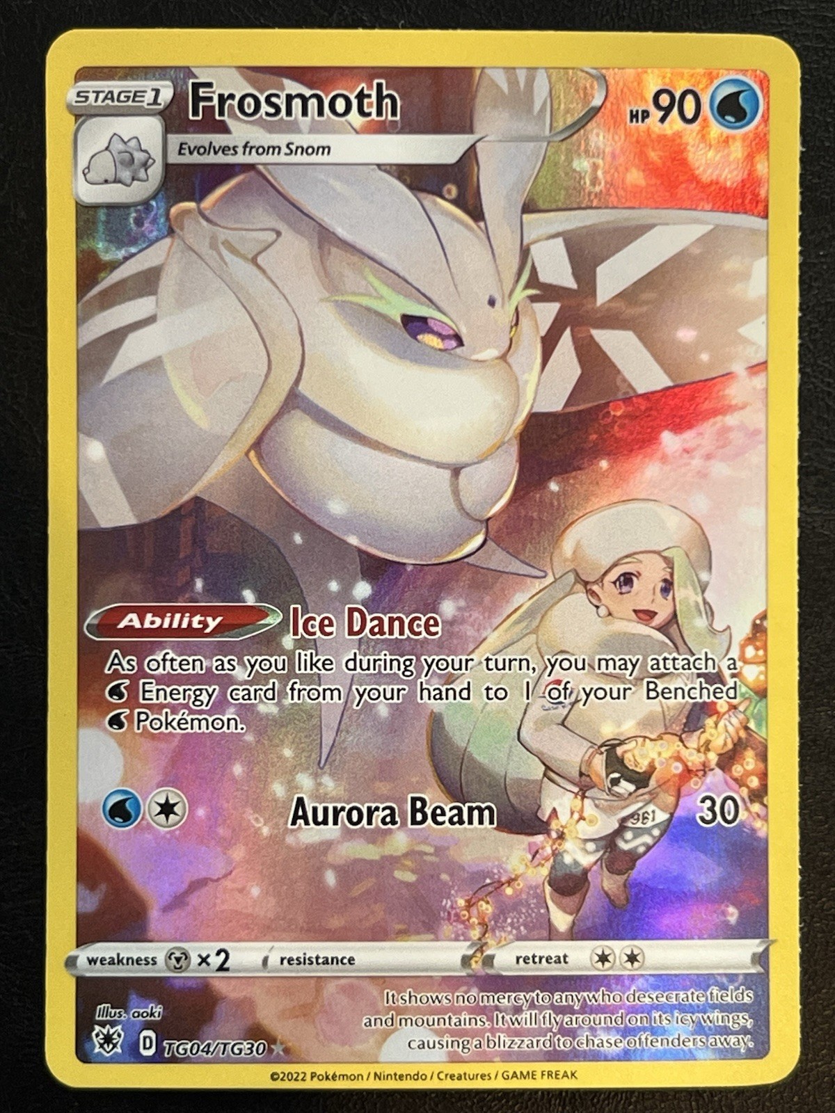 Pokemon Frosmoth Full Art - Astral Radiance Trainer Gallery - TG04/TG30 NM1