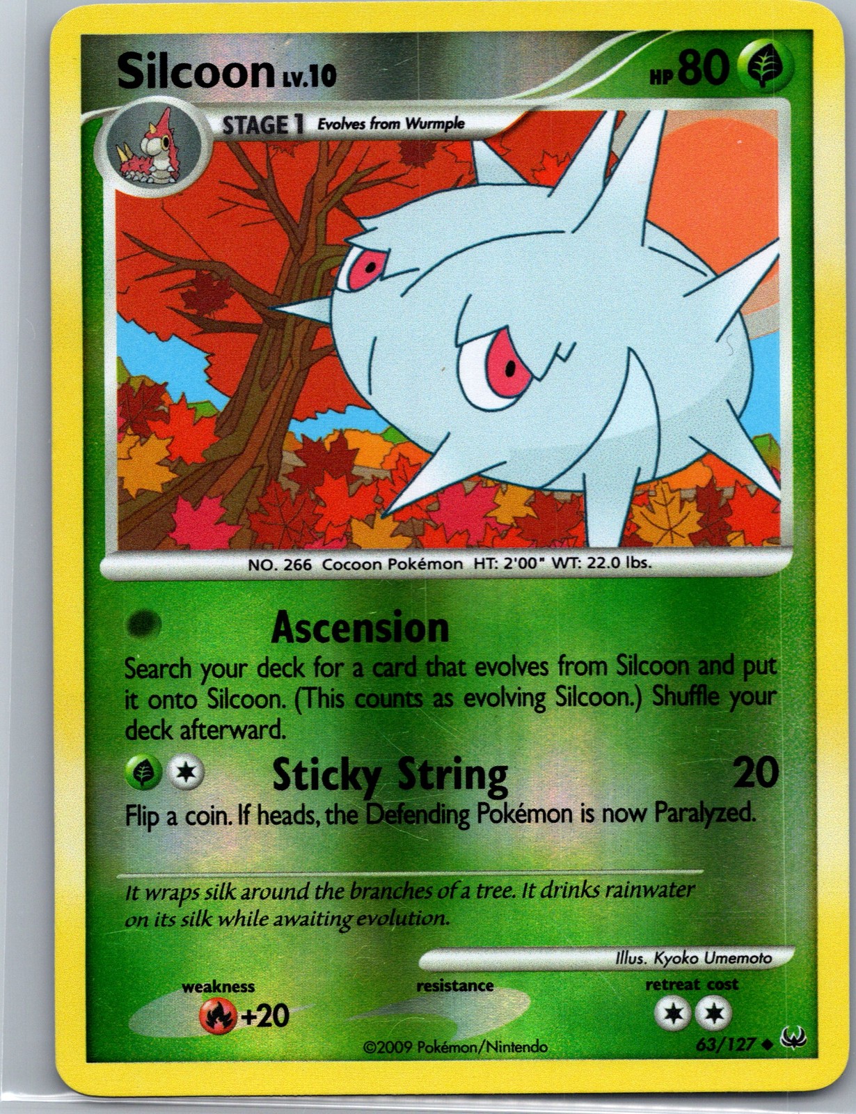 Pokemon Platino #63/127 Silcoon Reverse Holo
