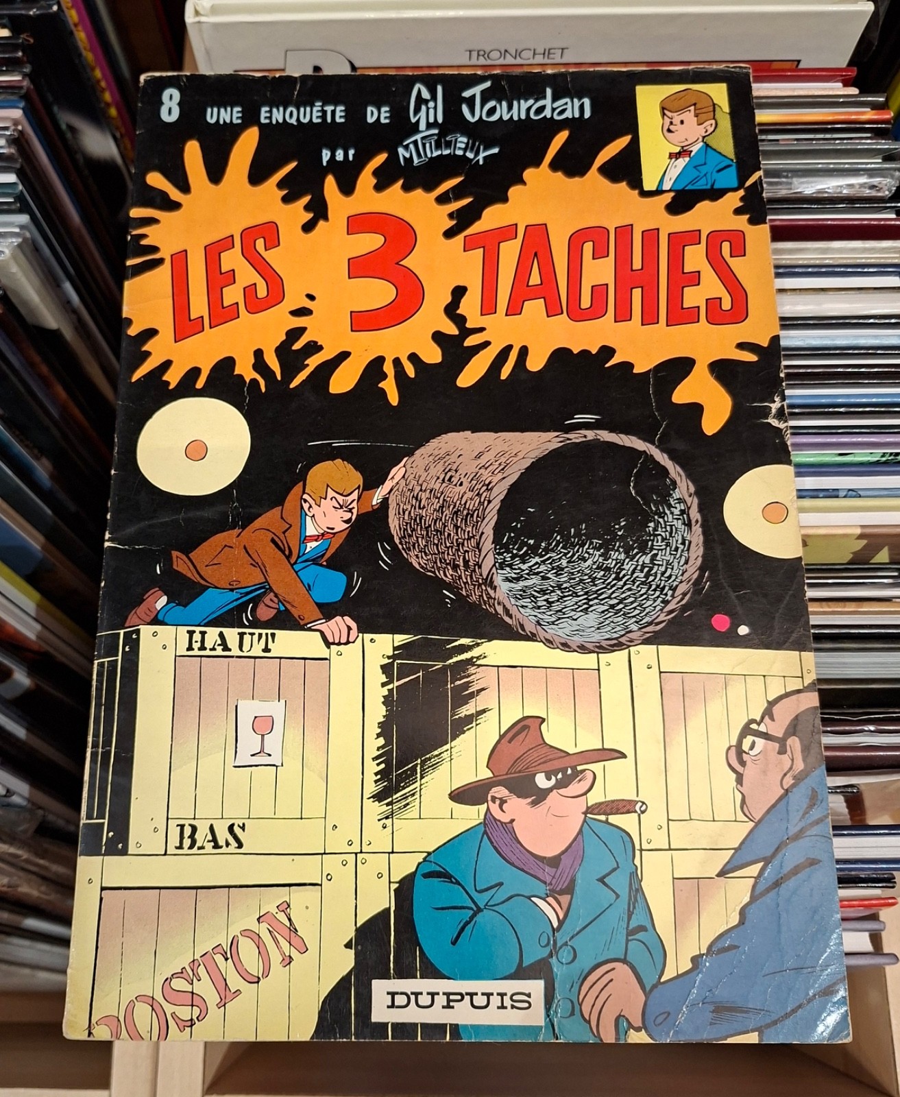 Gil Jourdan T.8 Les 3 Taches _ Tillieux / Edition Originale 1965 BE+
