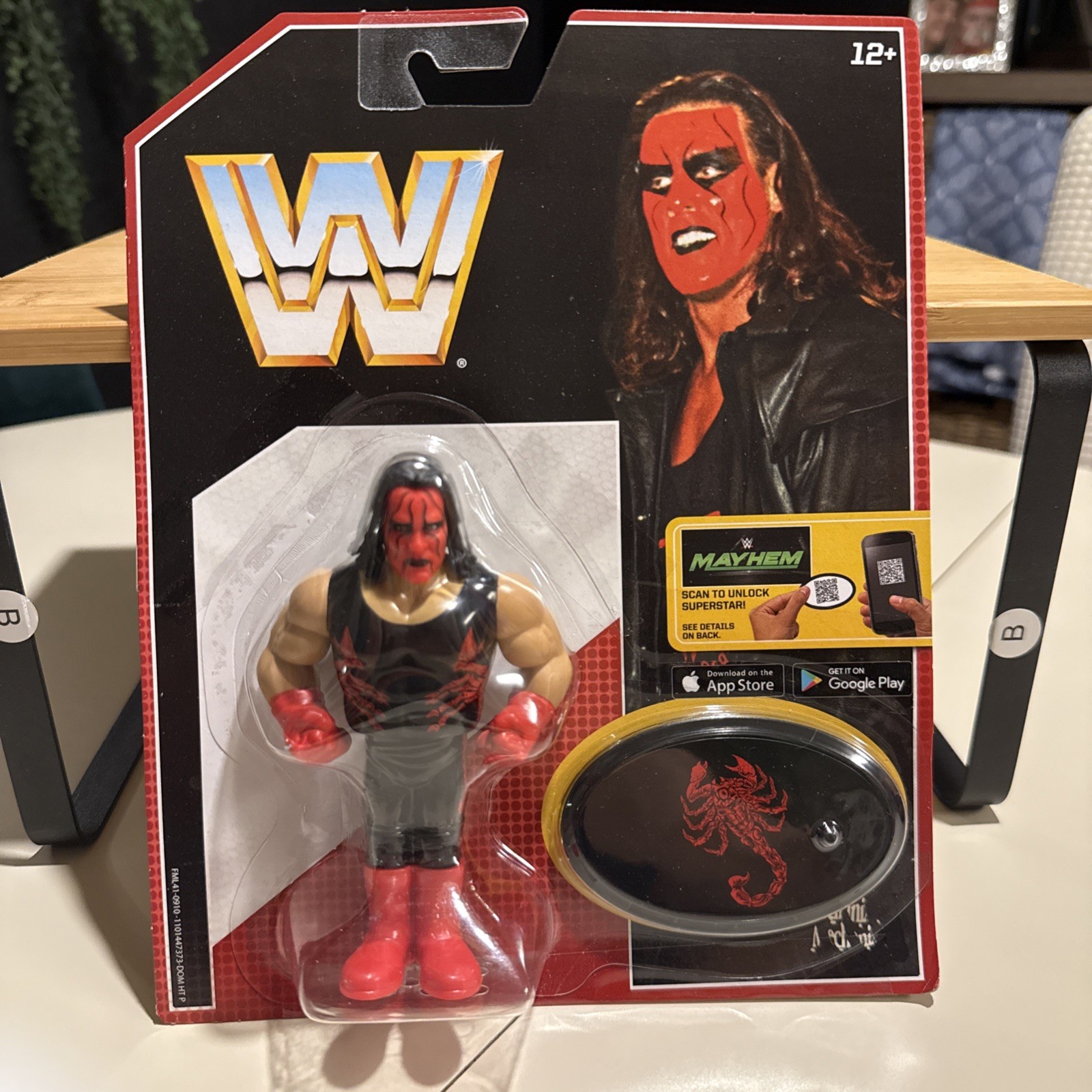 WWE Retro Sting Modellino Wolfpac Mattel nuovo senza scatola MOC nuovo sigillato