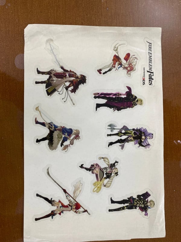 Fire Emblem Fates 3ds adesivi nintendo