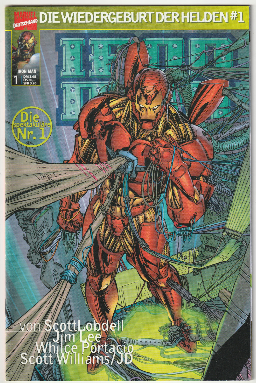✪ LA RINASCITA DEGLI EROI: IRON MAN #1, MARVEL 1999 FUMETTO NUOVO TOP Z0-1