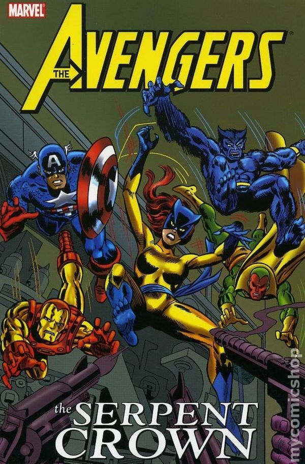 Avengers La Corona del Serpente TPB #1-1° VF 2005 Immagine Stock