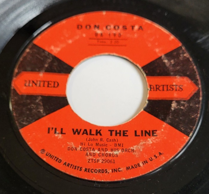 Don Costa - I'll Walk The Line / Catwalk 45 RPM Record 7"