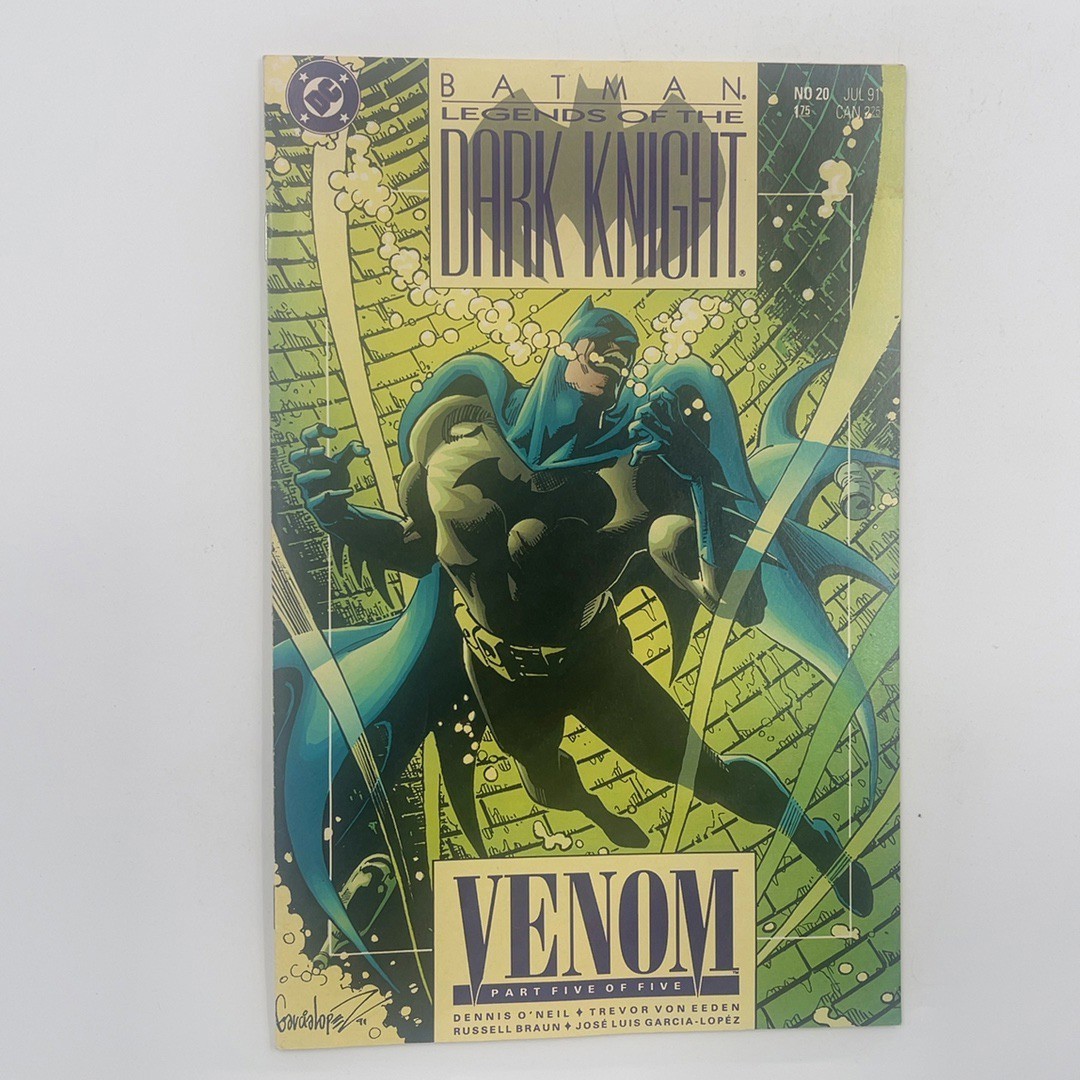 Batman Legends of the Dark Knight #20 1991 Venom DC Comics