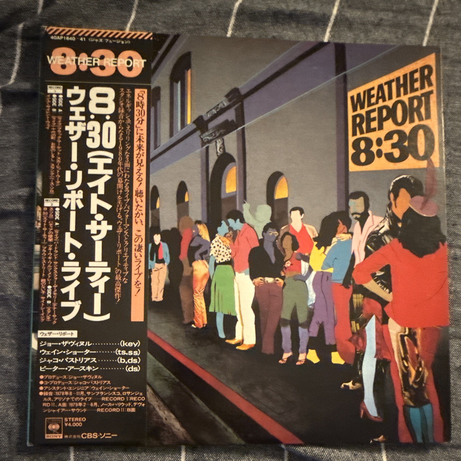 Weather Report 8:30 JAPAN OBI 2xLP 12" 33 giri Jazz Fusion Import