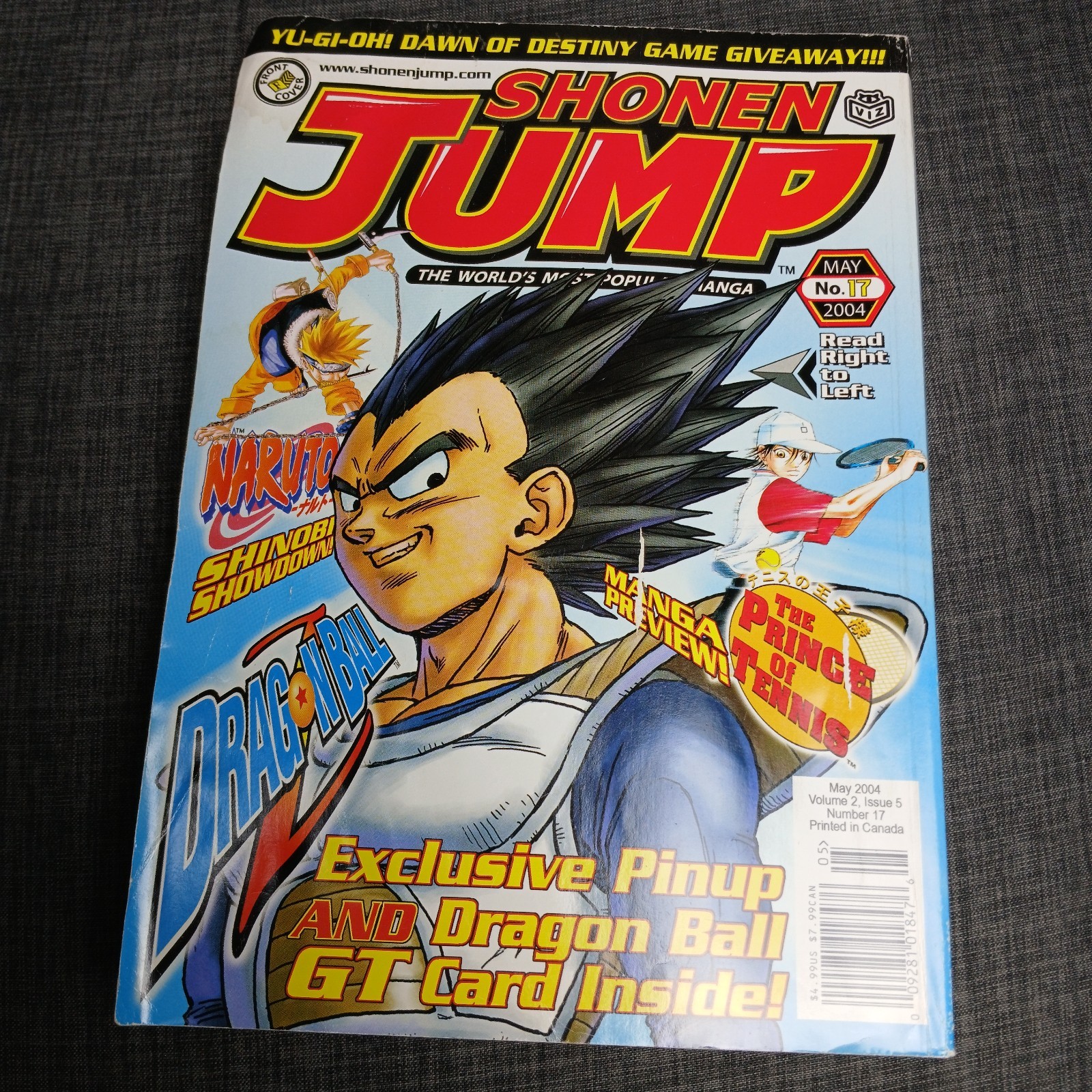 Rivista Shonen Jump maggio 2004 vol. 2 Numero 5 #17 (senza carta) Poster Dragon Ball-TA