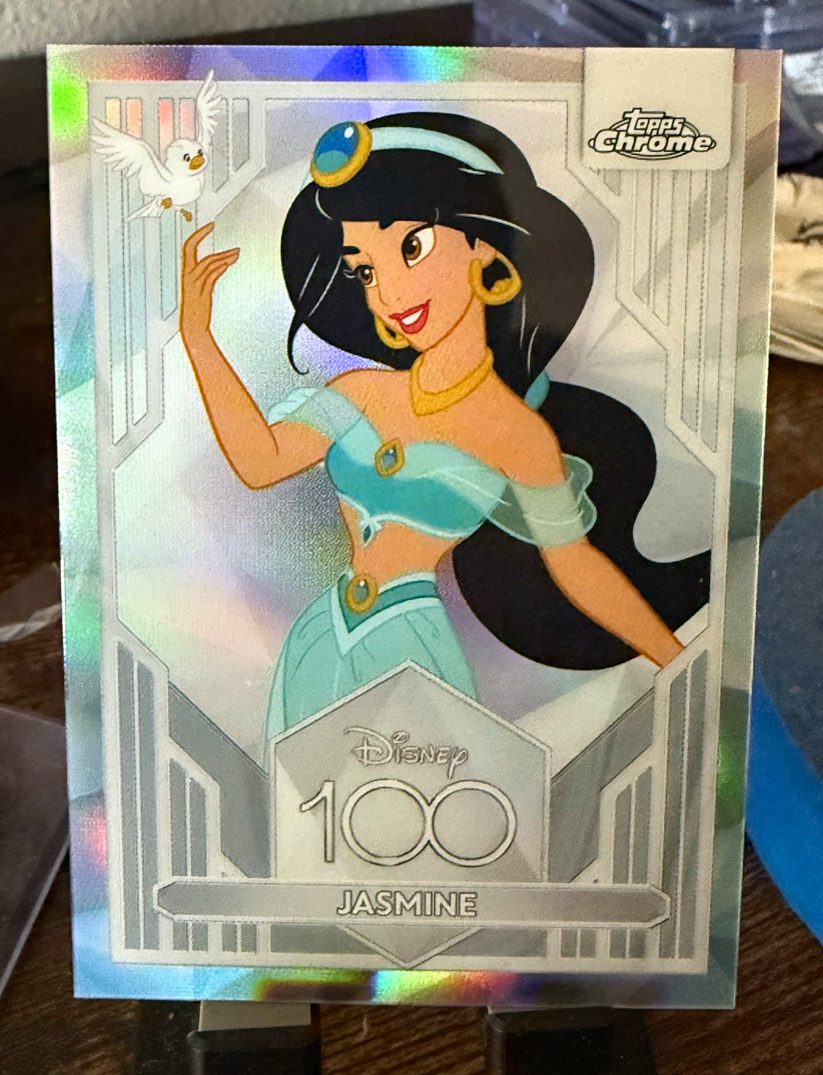 Rifrattore Topps Chrome Disney 100 Jasmine #12 2023 