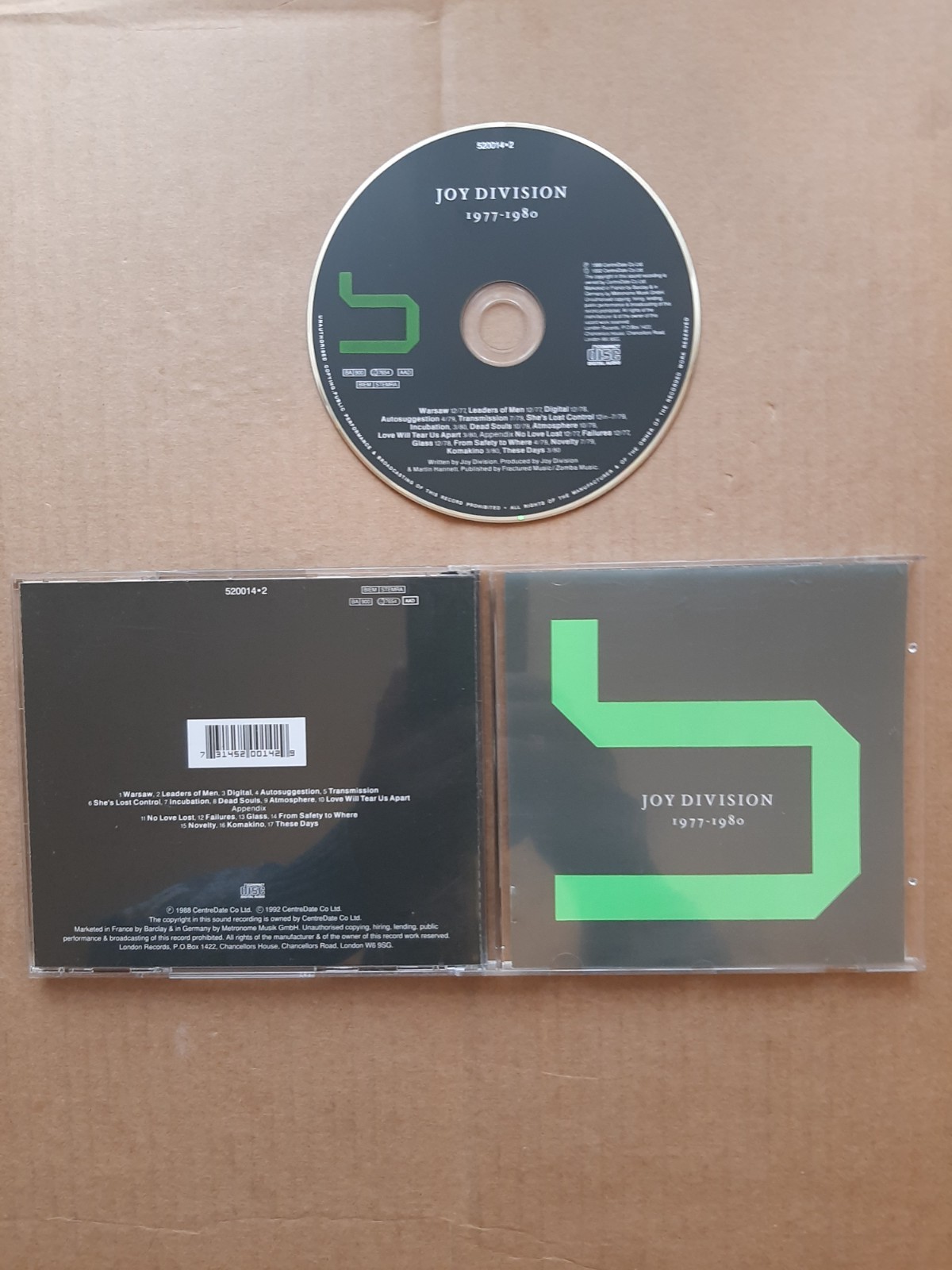 JOY DIVISION - 1977 - 1980  (CD UNPLAYED - UNSEALED)