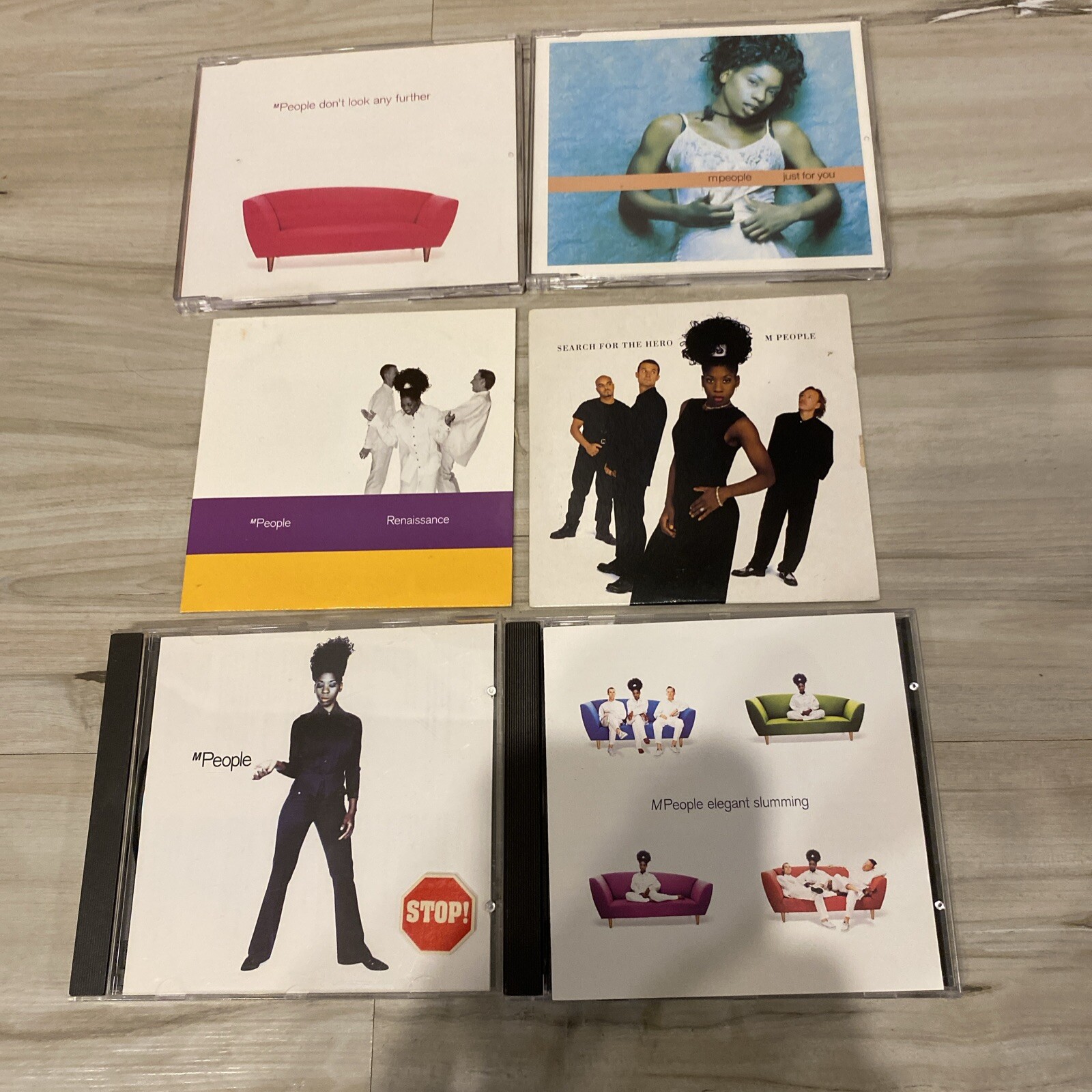 M People 6 CD LOT 4 Imports Don't Look Any Further Just For You Renaissance