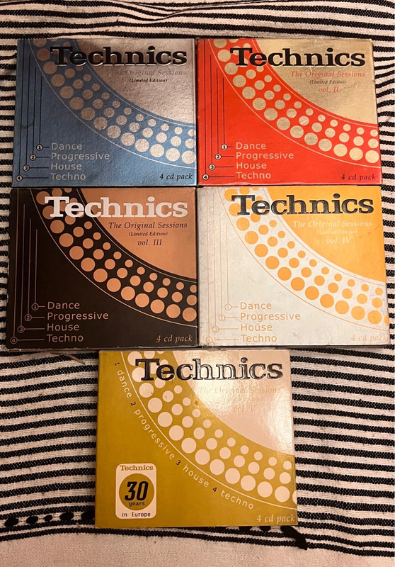Coleccion cd Technics vol 1 al 5