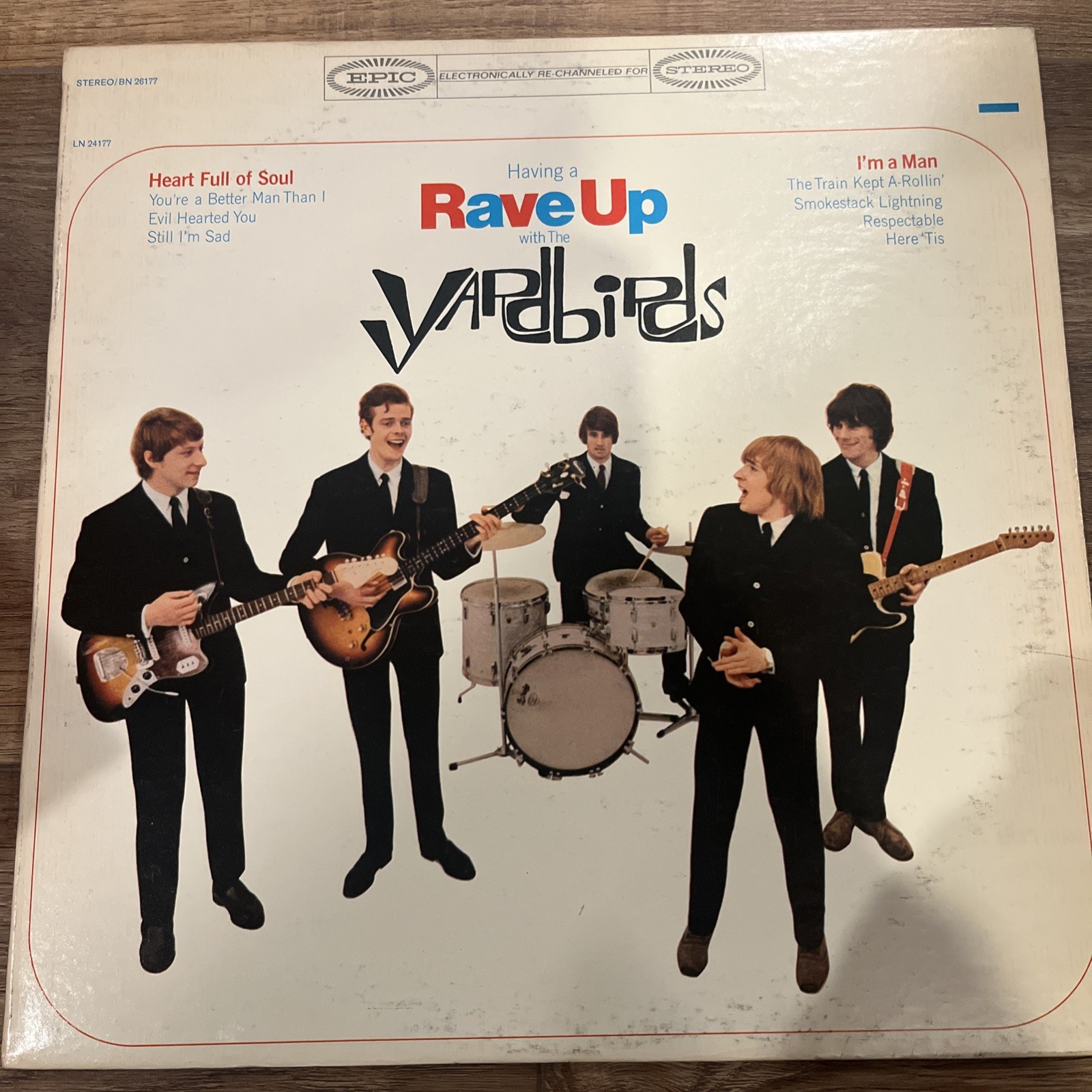 Having A Rave Up With The Yardbirds LP Epic BN 26177 Stereo 1965 