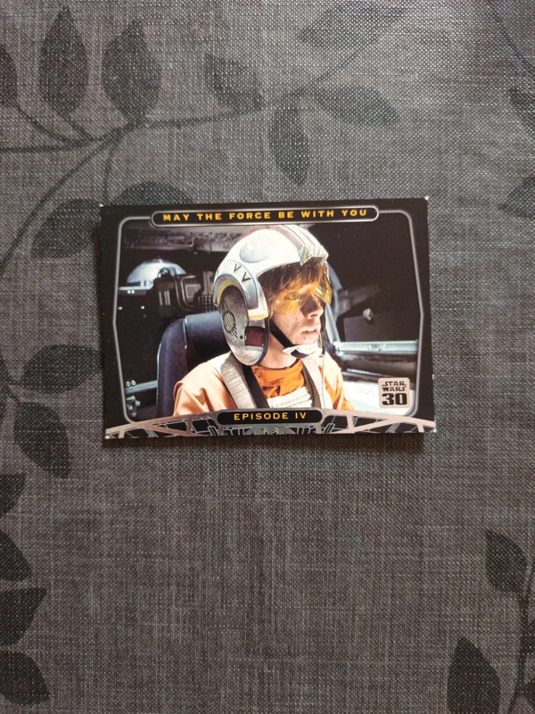 Card Star wars 30 aniversario Luke  Skywalker