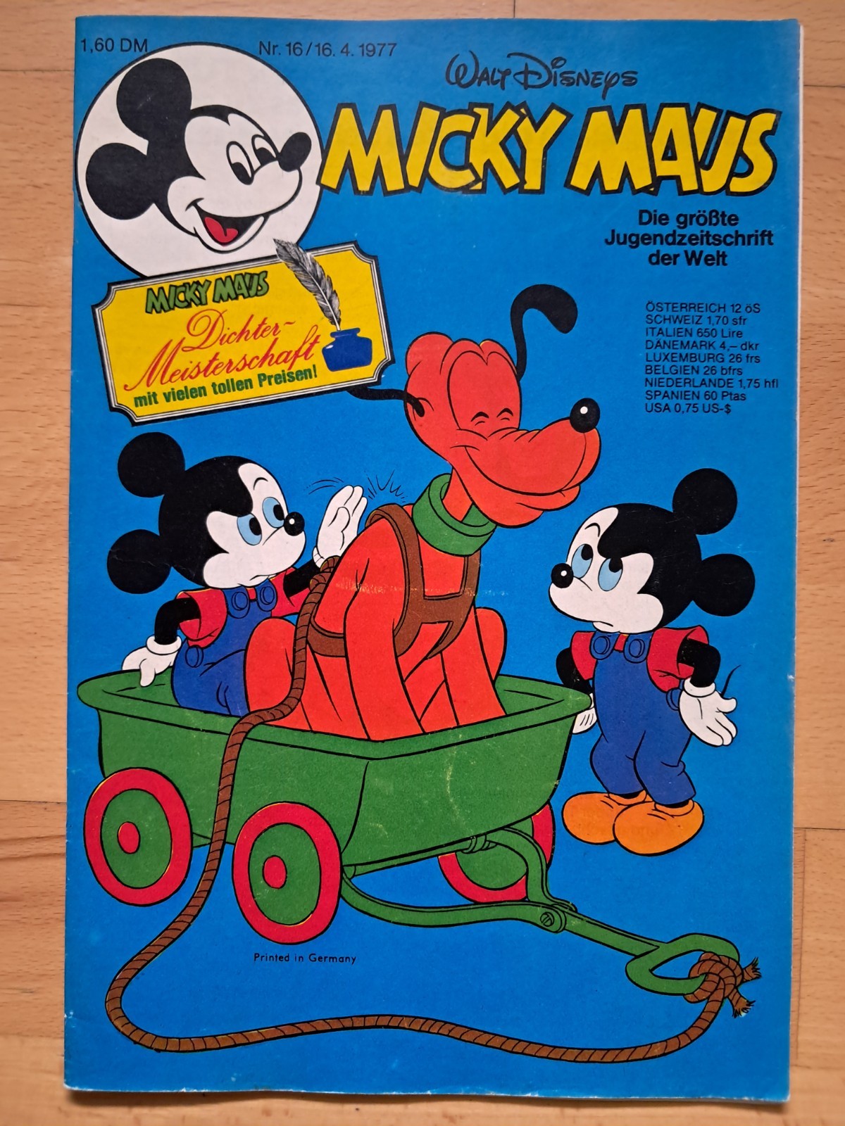Topolino n.16 del 16.4.1977 con campionato + angolo di raccolta - TOP Z1