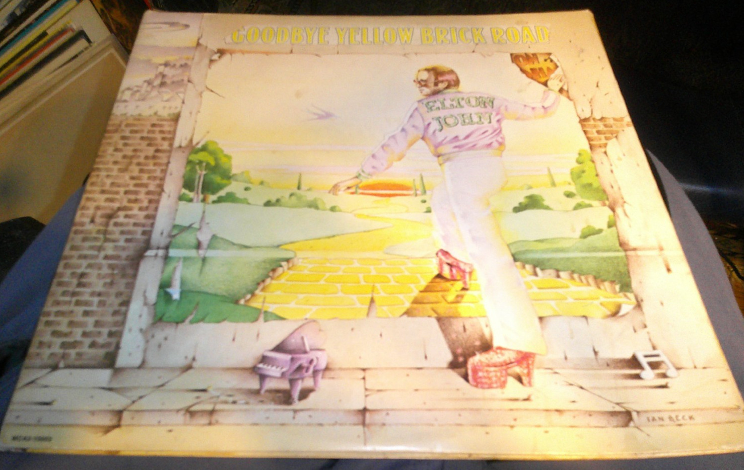 1973 ELTON JOHN Goodbye Yellow Brick Road US Tri Fold LP MCA MCA2-10003 VG-/VG+