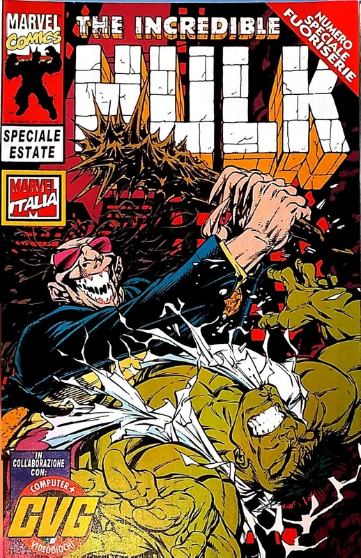Mini fumetto a colori su Hulk e gli eroi Marvel.