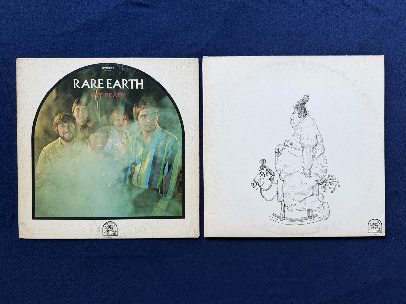 Rare Earth Get Ready + Ma 2 Vinyl LP Lot 1970 1973 Psych Soul w/ Poster VG++