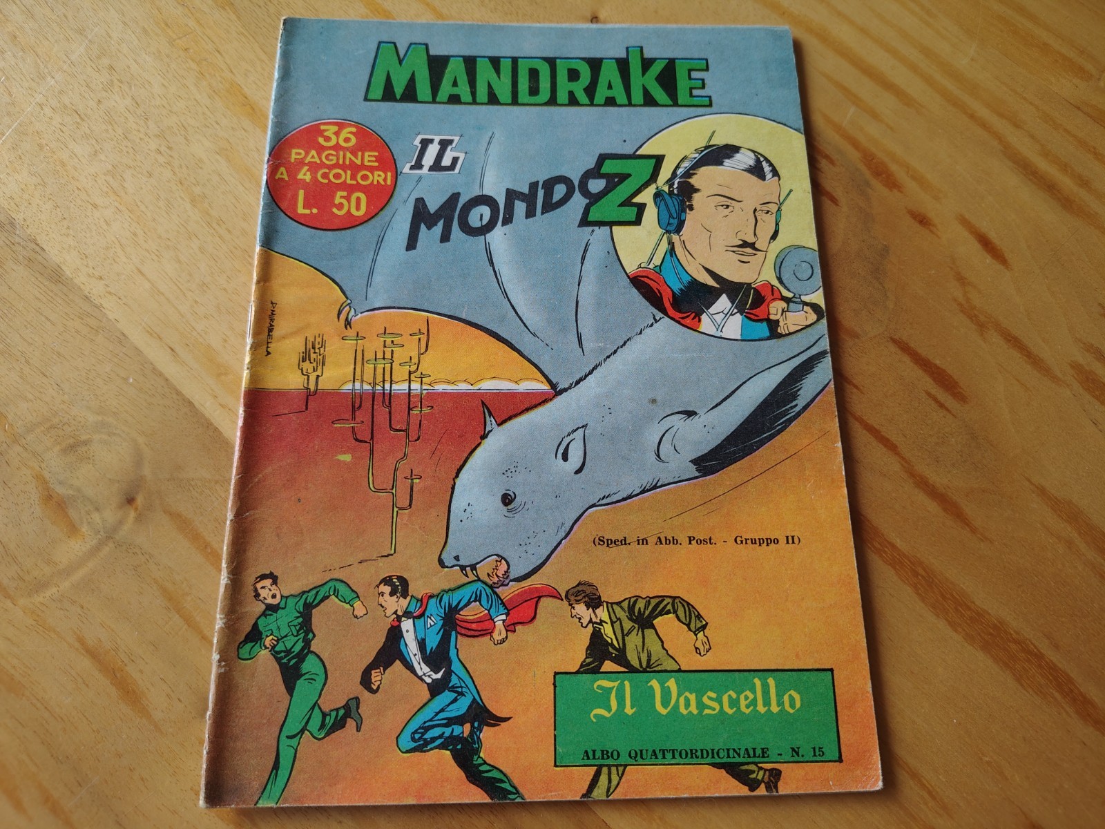 Mandrake  N°15 - Prima Serie SPADA Ed. Il vascello 1962 (Ottime condizioni)