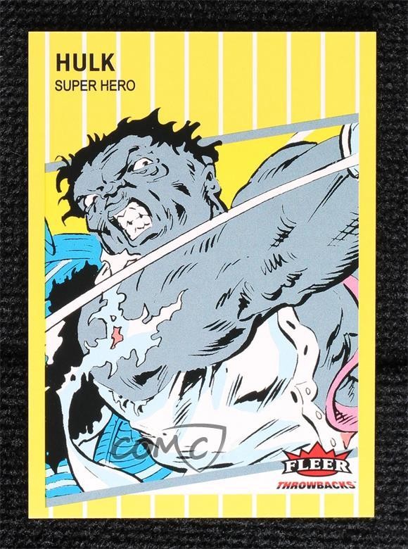 2023 Fleer Throwbacks '89 Marvel Edition Yellow 81/289 Hulk #23 16hw