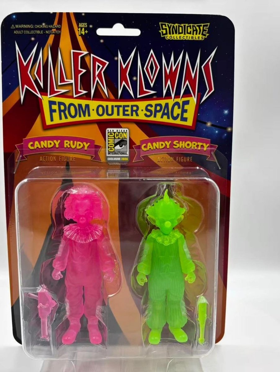 SDCC 2026 Killer Klowns From Outer Space 2 Pack Figure Syndicate Collectibles