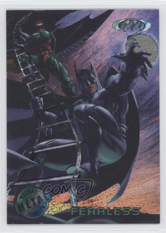 1995 Fleer Metal Batman Forever Batman Robin Fearless #92 0b5