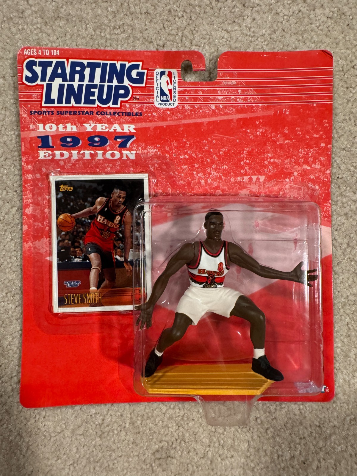 Starting Lineup Steve Smith 1997 MOC MOSC 71358 Kenner