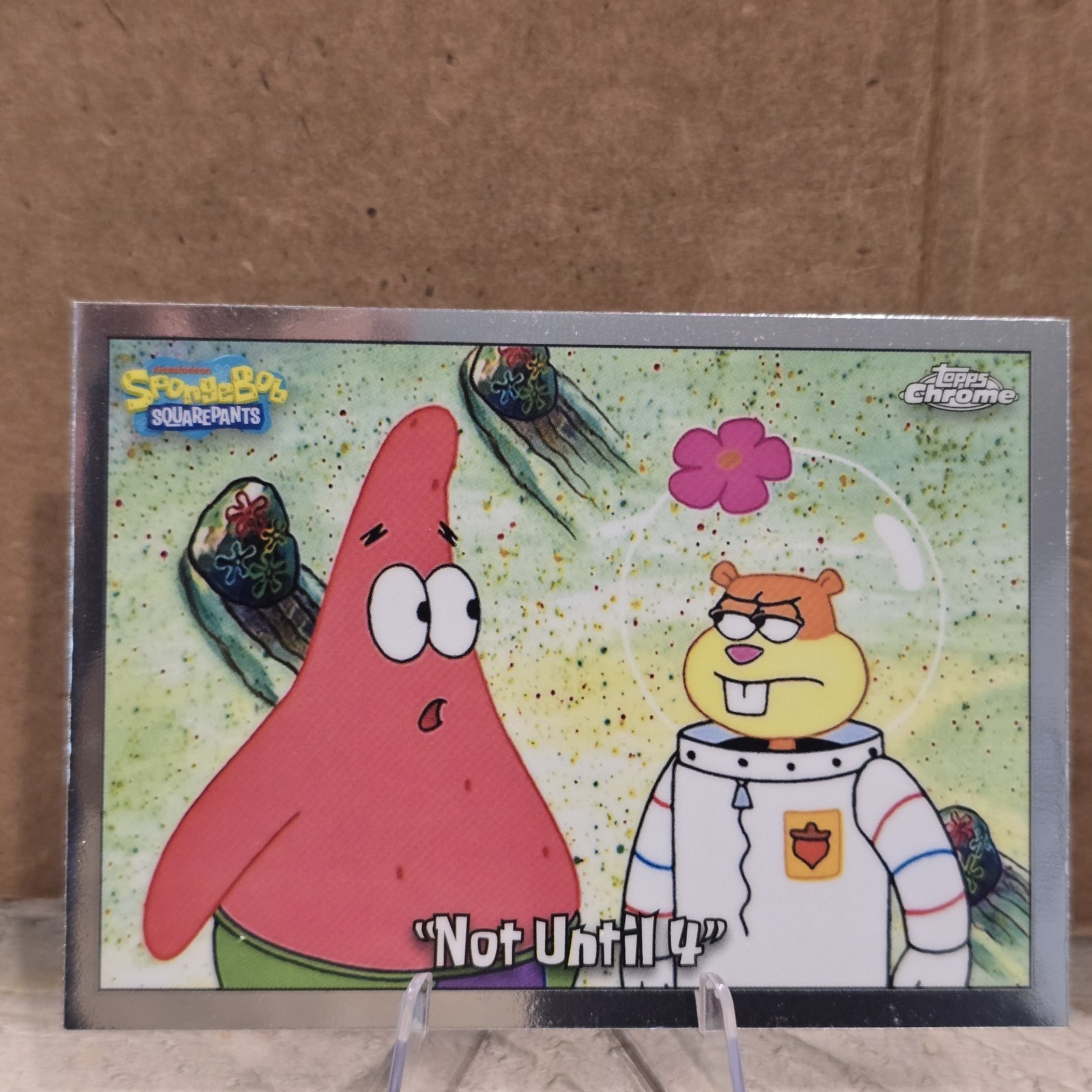 2025 Topps Chrome Spongebob "Non until 4" #91 Patrick/Sandy