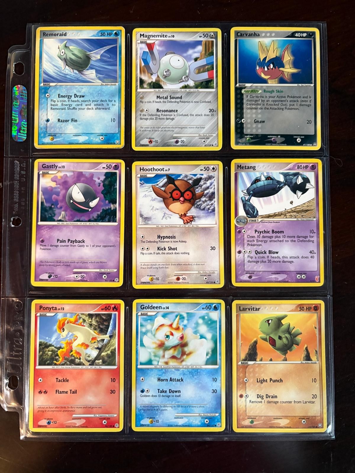 Lotto 9 Carte Pokémon TCG | 2004-2007 | Comune Non Holo | Leggi Desc | Vintage MP/LP