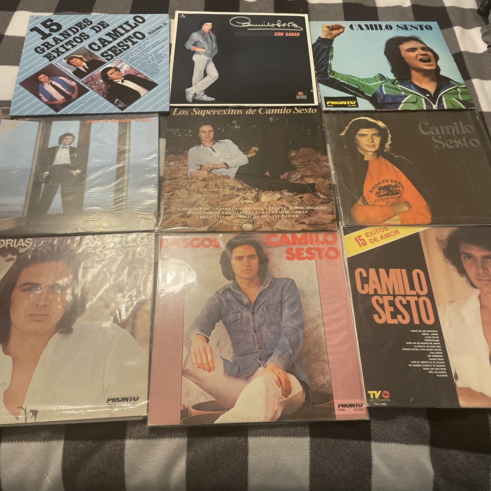 CAMILO SESTO RECORD LOT EX/EX (9 TOTAL) EXITOS DE AMOR