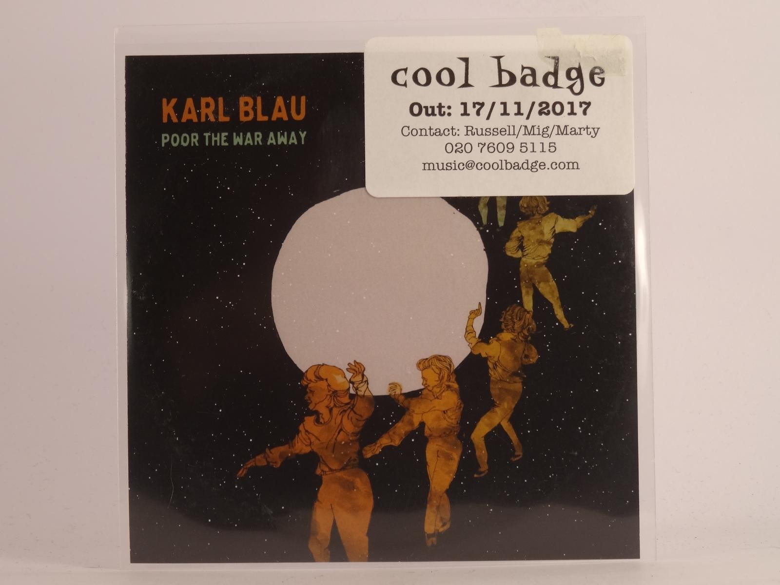 KARL BLAU POOR THE WAY AWAY (E77) 1 Track Promo CD Single plus Picture Sleeve BE