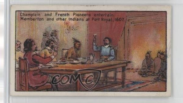 1926 ITC of Canada serie storia canadese tabacco Samuel de Champlain #4 z6d