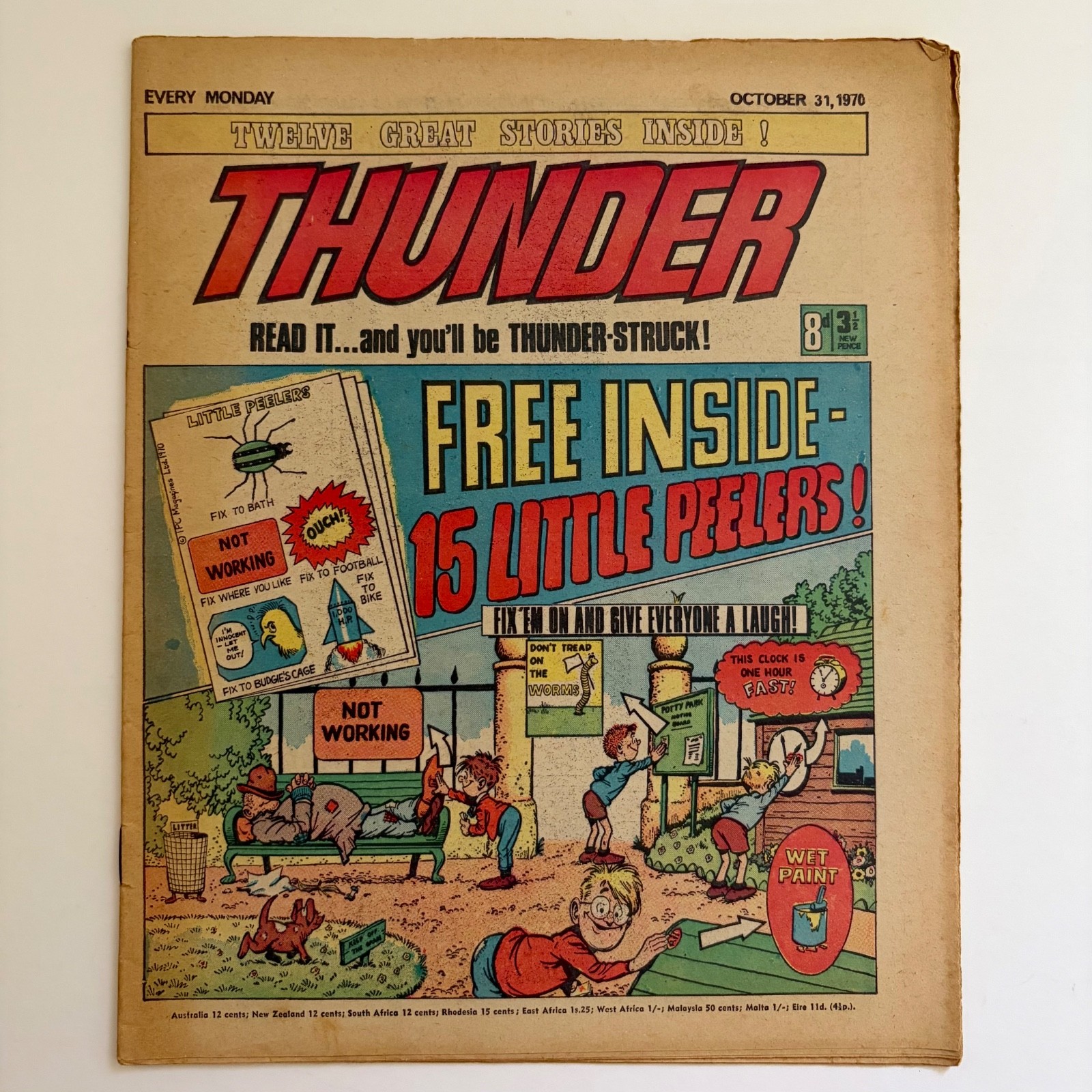 Thunder Comic - Issue - IPC British Weekly Comics - Issue 2 - October 31st 1970