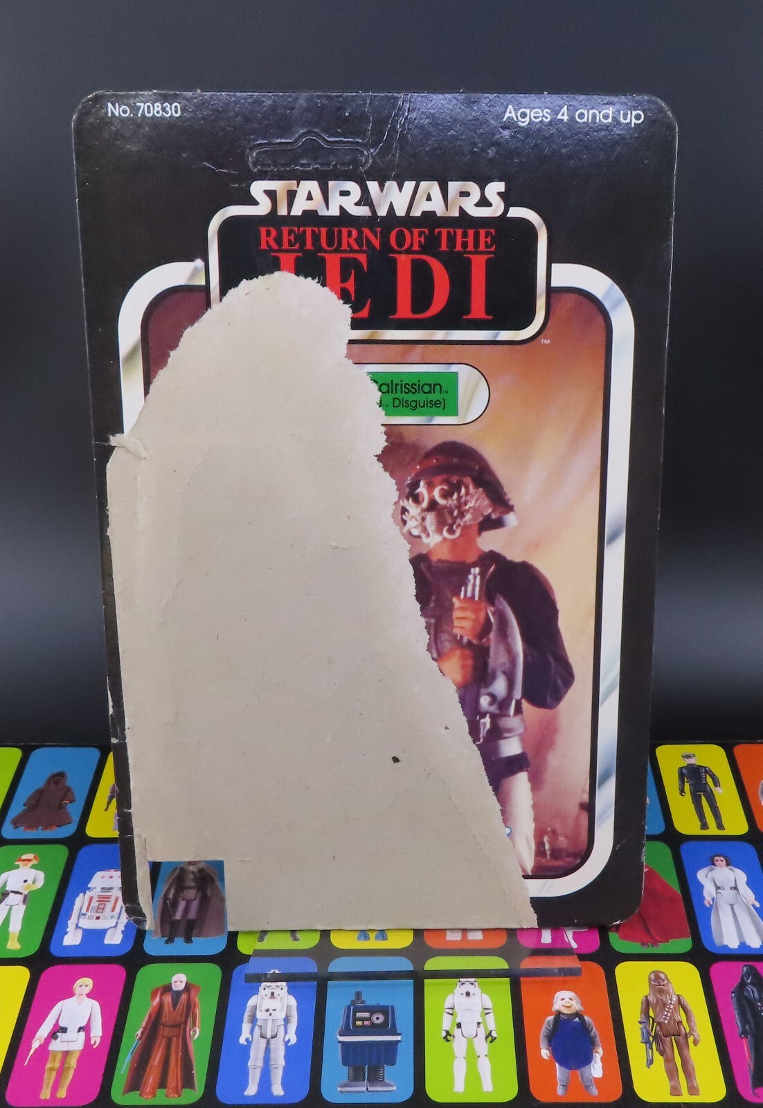 Vintage Star Wars Lando Calrissian Skiff Guard Card Back 65 Back 1983 Kenner