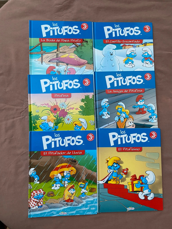 Lote 6 Libros Infantiles Los Pitufos - Tapa Dura (Peyo)