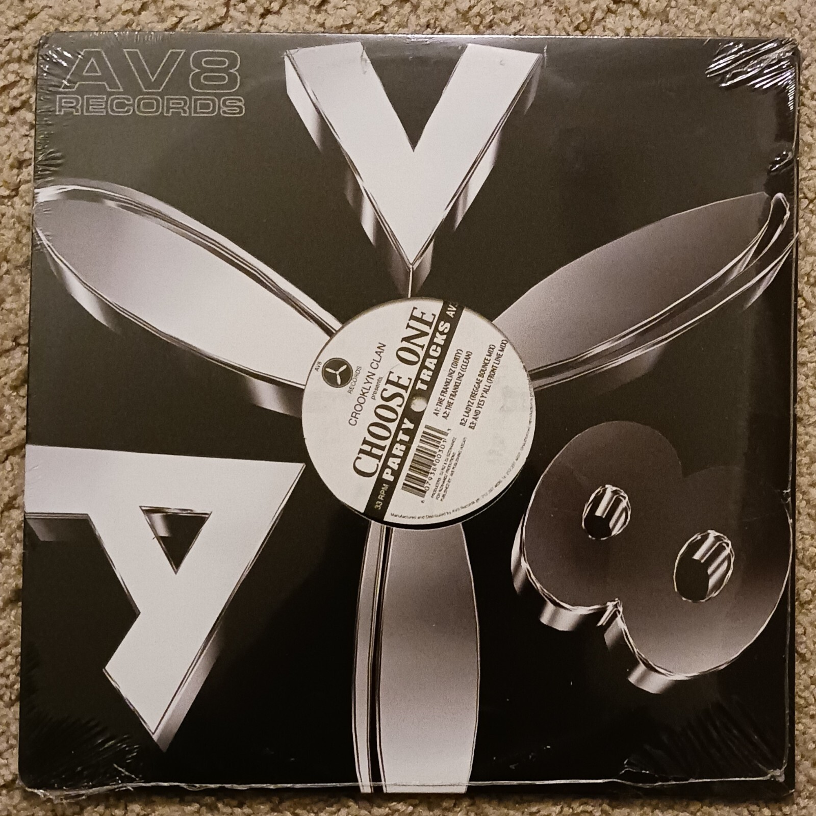 Crooklyn Clan CHOOSE ONE AV8 Records ‎– AV30 Party Tracks The Franklinz/Ladyz