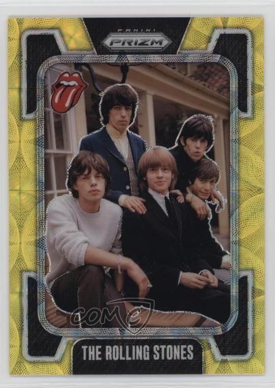 2025 Panini Prizm Yellow Scope 30/199 The Rolling Stones #5 ux8