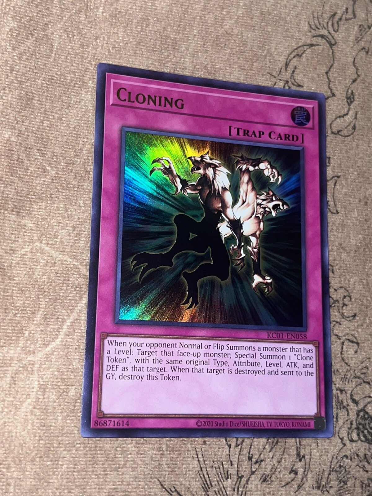 Cloning KC01-EN058 Ultra Rare Ultimate Kaiba Set Anime Seto YGO