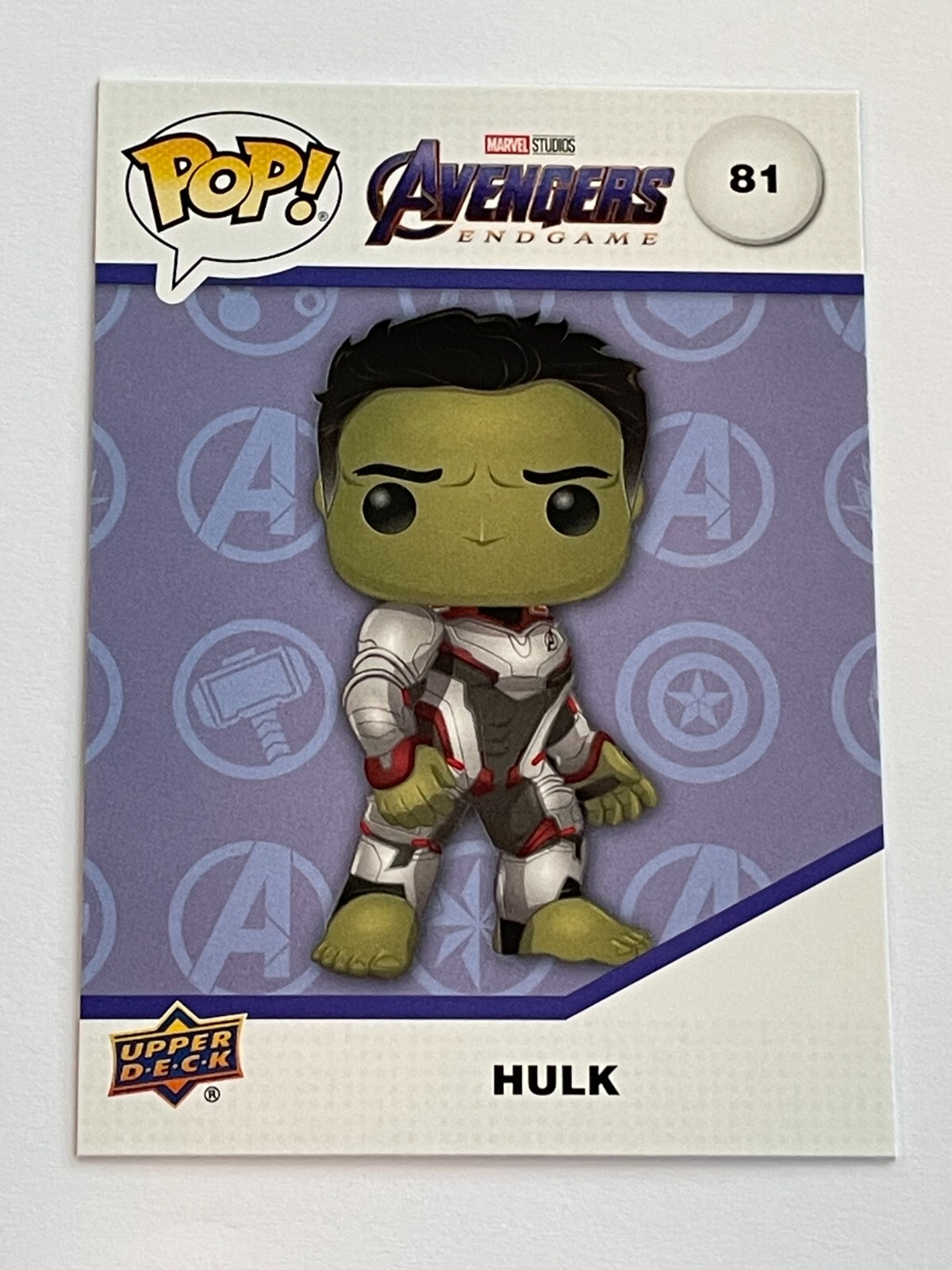 Upper Deck 2023 Funko Pop Marvel Infinity Saga #81 - Hulk - Avengers: End Game