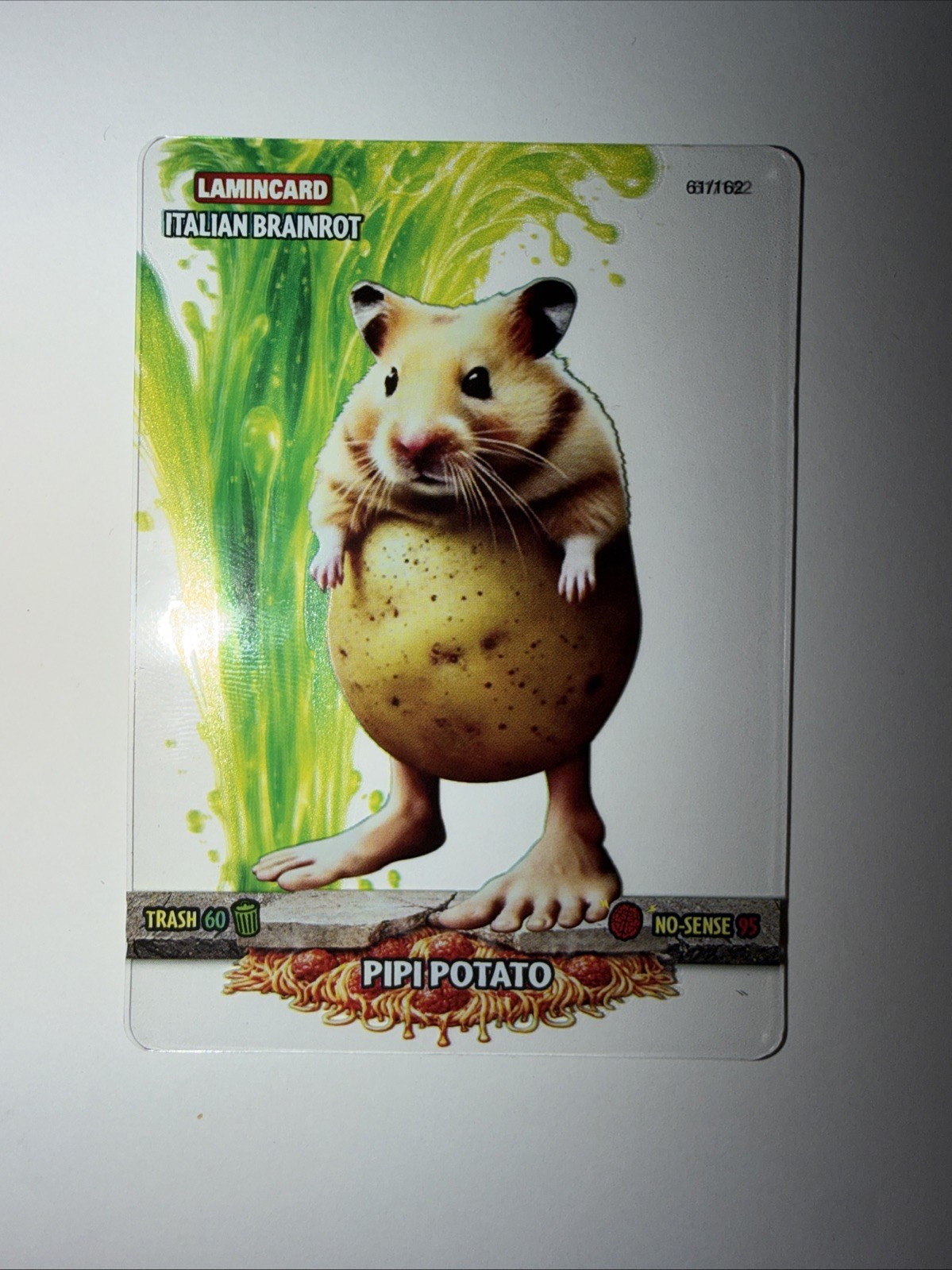 2025 Lamincard Italian Brainrot Chaos 1st Edition Pipi Potato 