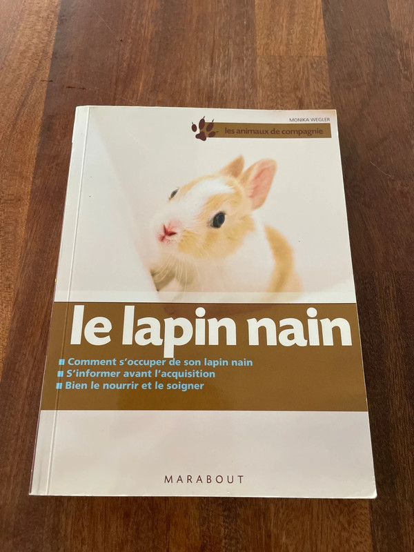 Livre le lapin nain neuf Monika Wegler