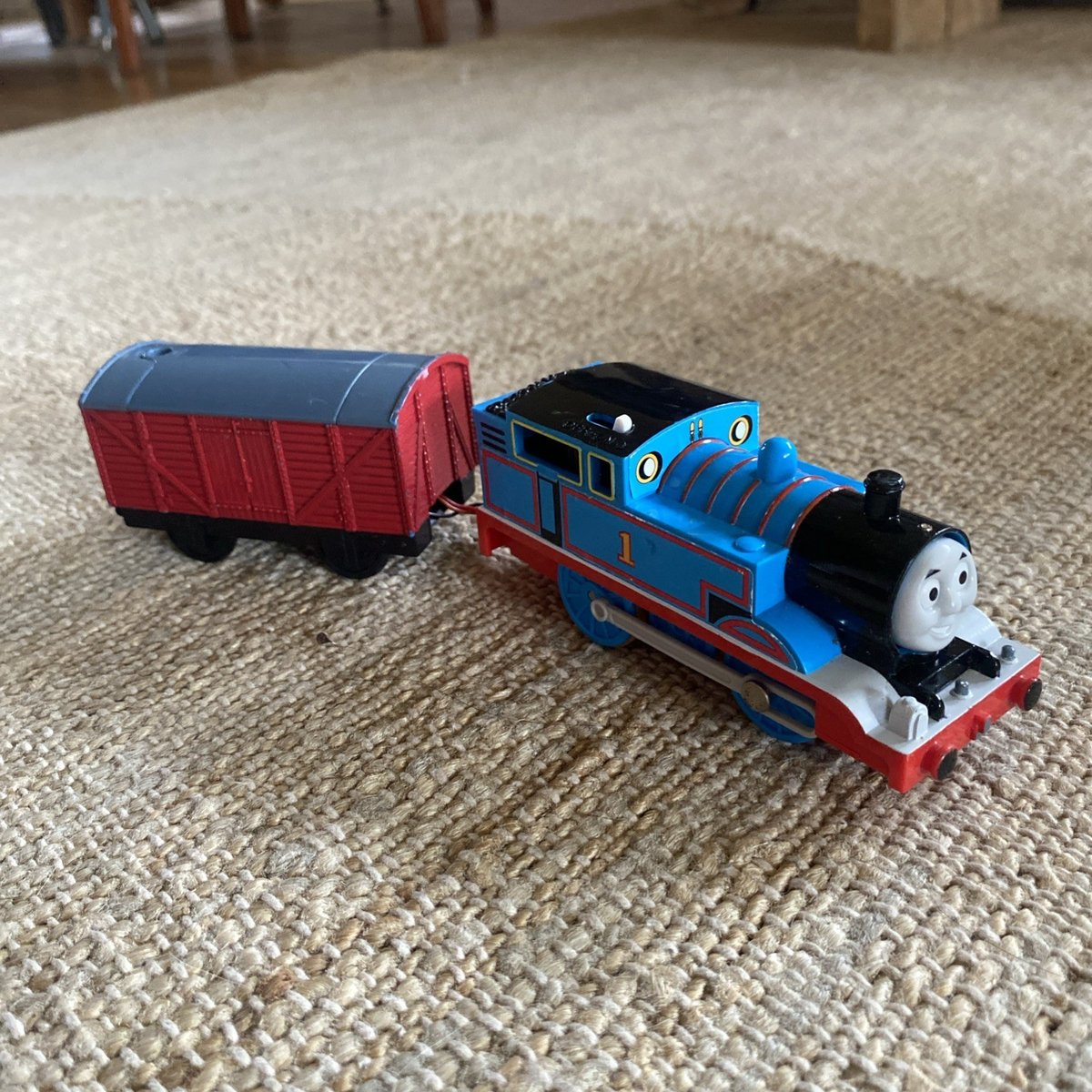 Trenino radiocomandato vintage Thomas & Friends Trackmaster motorizzato Thomas non testato.