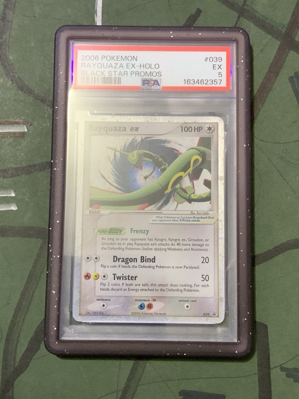 Pokemon 2006 Black Star Promo Holo Rayquaza Ex #39 PSA 5 STAR HOLO