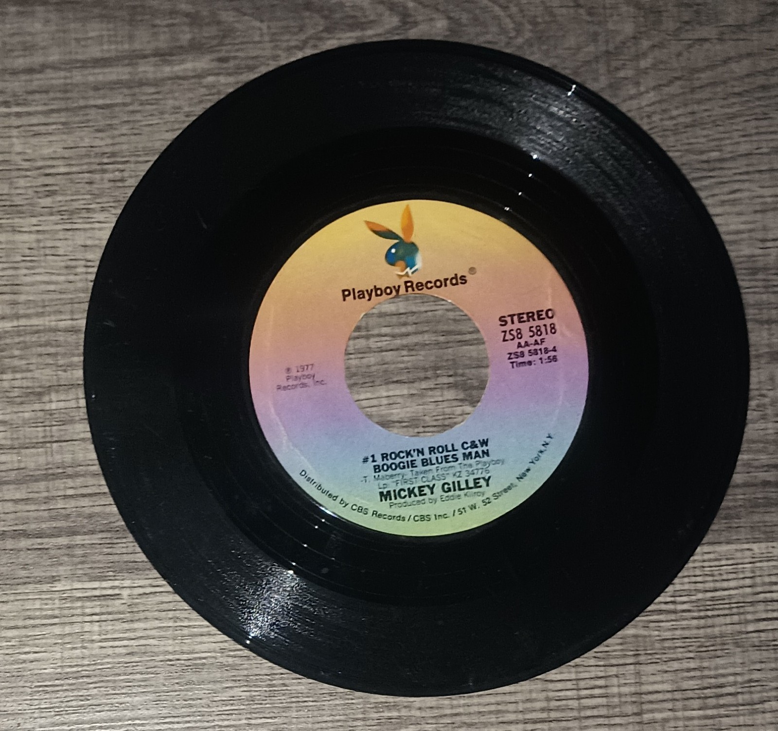 1977 Playboy Records Chains Of Love Mickey Gilley #1 Rock N Roll C&W Boogie 7"