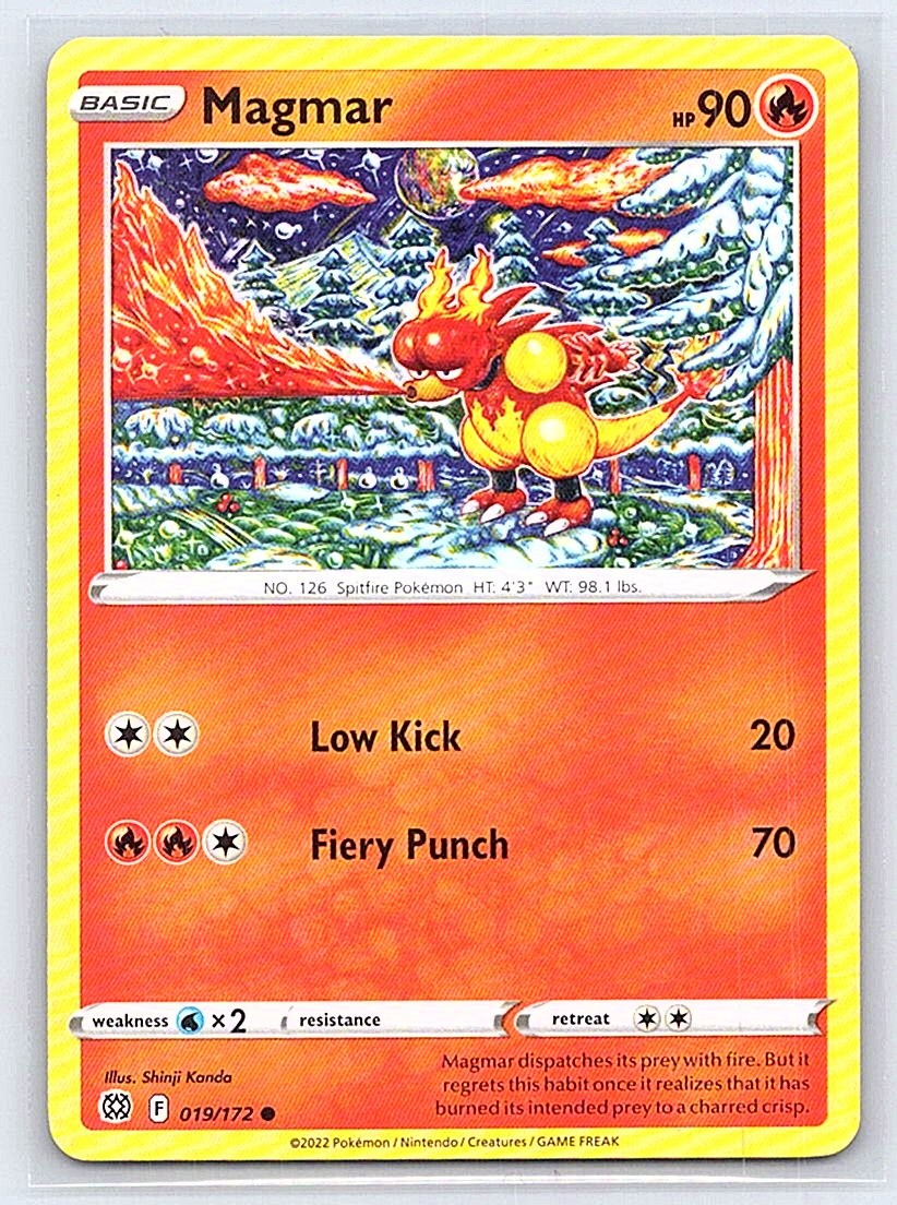 CARTA POKEMON TCG MAGMAR 019/172 STELLE BRILLANTI