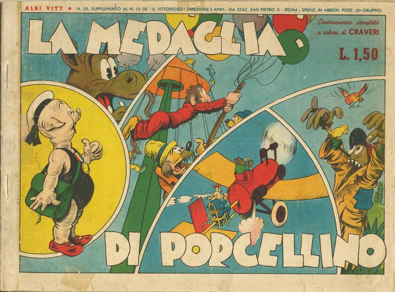 Fumetto - LA MEDAGLIA DI PORCELLINO.